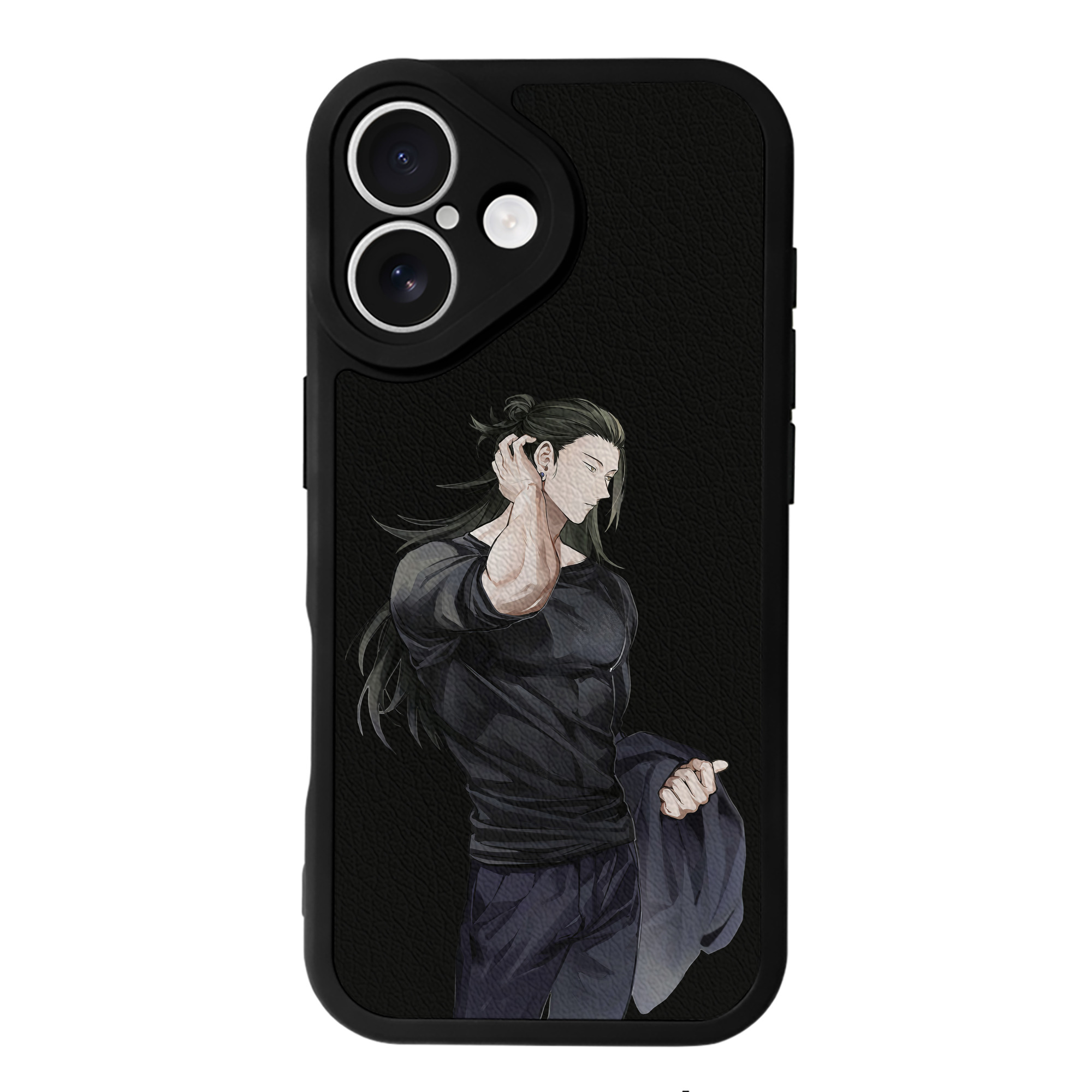 （画像用） 呪術廻戦 Jujutsu Kaisen 【iPhone 16シリーズ対応】シリコンスマホケース（レザー調） 材質：シリコン